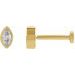 Marquise Bezel-Set Stud Earrings
