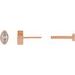 Marquise Bezel-Set Stud Earrings