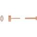Marquise Bezel-Set Stud Earrings