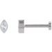 Marquise Bezel-Set Stud Earrings