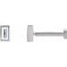 Straight Baguette Bezel-Set Stud Earrings