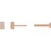 Straight Baguette Bezel-Set Stud Earrings