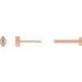 Marquise Bezel-Set Stud Earrings