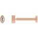 Marquise Bezel-Set Stud Earrings
