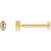 Marquise Bezel-Set Stud Earrings