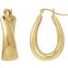 Electroform Puffed U-Hoop Earrings