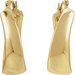 Electroform Puffed U-Hoop Earrings