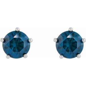 Solitaire Stud Earrings