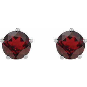 Solitaire Stud Earrings