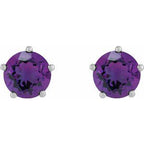 Solitaire Stud Earrings