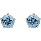 Solitaire Stud Earrings