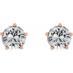 Solitaire Stud Earrings
