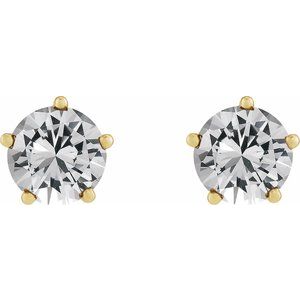 Solitaire Stud Earrings