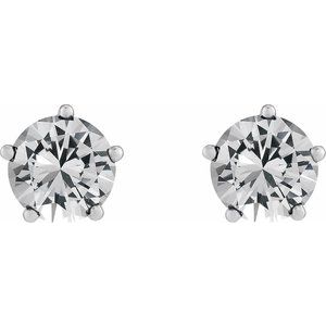Solitaire Stud Earrings