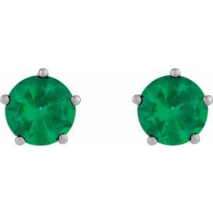 Solitaire Stud Earrings