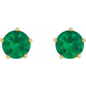 Solitaire Stud Earrings