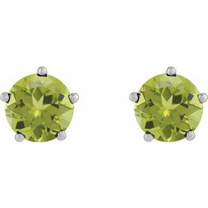 Solitaire Stud Earrings