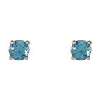 Round 4-Prong Lightweight Stud Earrings
