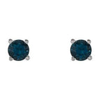 Round 4-Prong Lightweight Stud Earrings