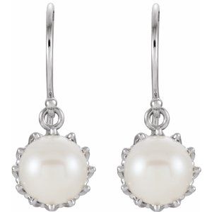 Pearl Crown Earrings