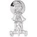 Little Red Tricycle Lapel Pin