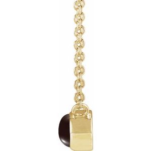 Bezel-Set Cabochon Necklace