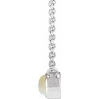 Bezel-Set Cabochon Necklace