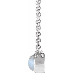 Bezel-Set Cabochon Necklace