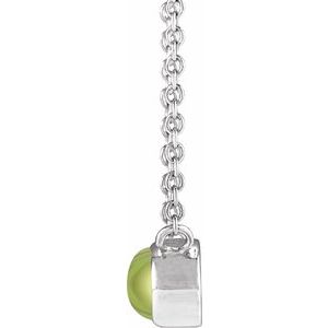 Bezel-Set Cabochon Necklace