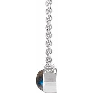 Bezel-Set Cabochon Necklace
