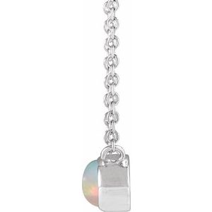 Bezel-Set Cabochon Necklace