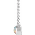 Bezel-Set Cabochon Necklace