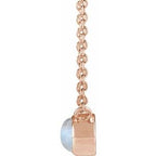 Bezel-Set Cabochon Necklace