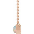 Bezel-Set Cabochon Necklace