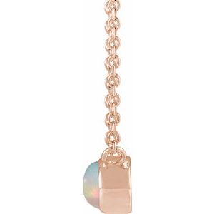 Bezel-Set Cabochon Necklace