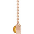 Bezel-Set Cabochon Necklace