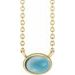 Bezel-Set Cabochon Necklace