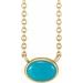 Bezel-Set Cabochon Necklace