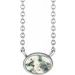 Bezel-Set Cabochon Necklace