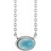 Bezel-Set Cabochon Necklace