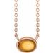Bezel-Set Cabochon Necklace