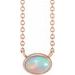 Bezel-Set Cabochon Necklace