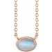 Bezel-Set Cabochon Necklace