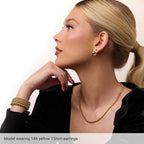 Electroform Domed Earrings