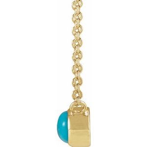 Bezel-Set Cabochon Necklace