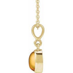 Bezel-Set Cabochon Necklace or Pendant