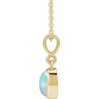 Bezel-Set Cabochon Necklace or Pendant