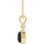 Bezel-Set Cabochon Necklace or Pendant