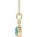 Bezel-Set Cabochon Necklace or Pendant