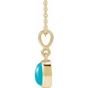 Bezel-Set Cabochon Necklace or Pendant
